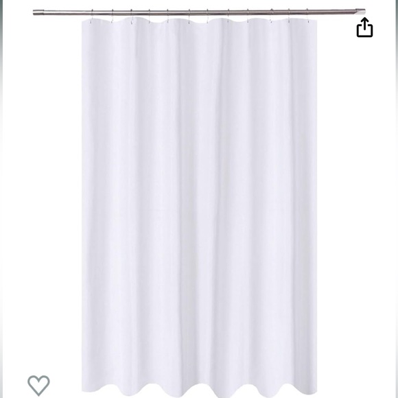 N&Y HOME Extra Long Shower Curtain Liner Fabric 72 x 96 inches, Hotel Quality - Picture 3 of 5